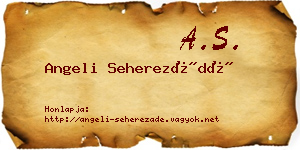 Angeli Seherezádé névjegykártya